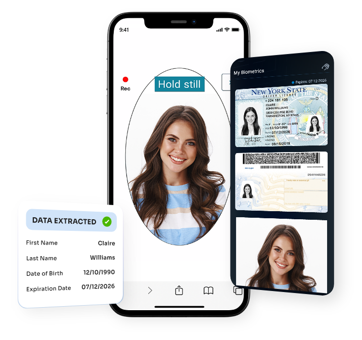 ID scanning with selfie detection in FTx Identity app