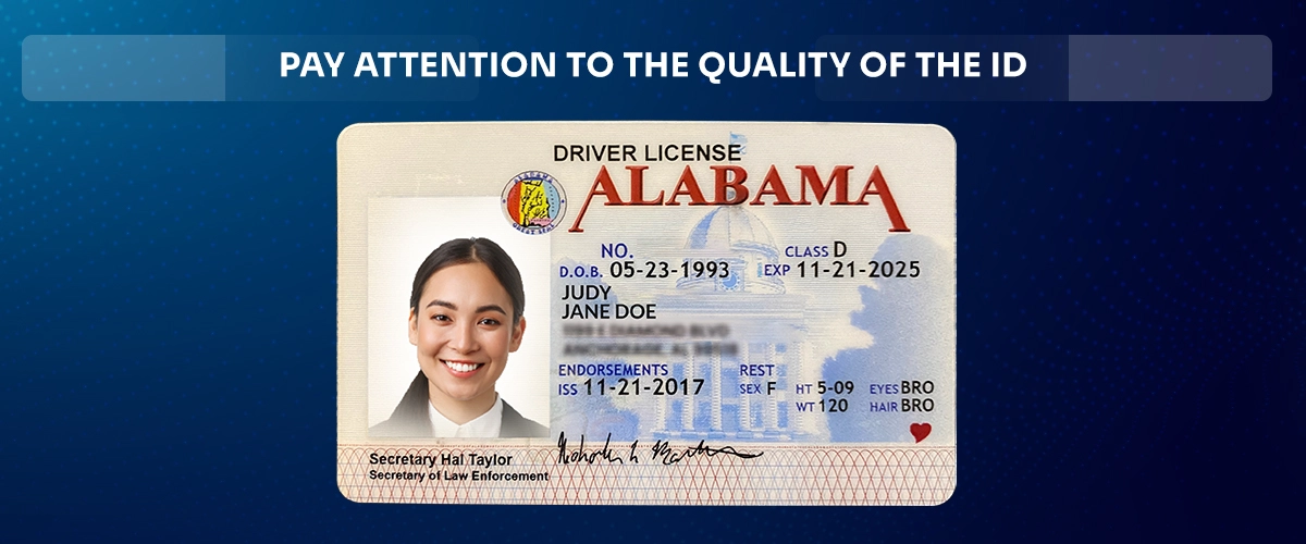 Inspect the ID Document for Quality Issues