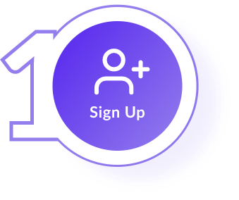 Sign Up icon - step 1 in how you use the FTx Identity verification platform