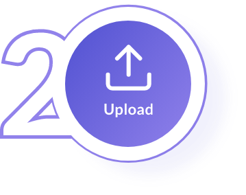 Upload icon - step 2 in how you use the FTx Identity verification platform