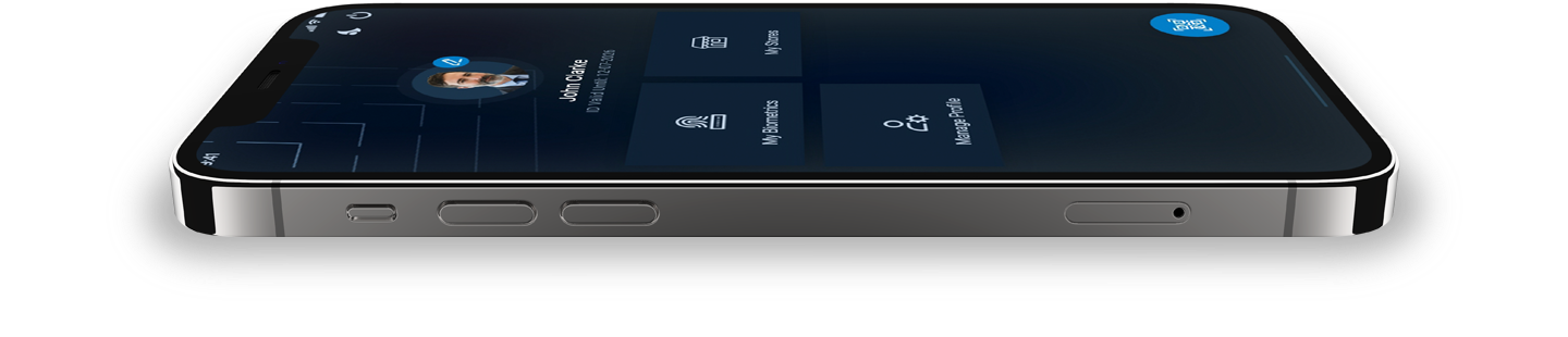 FTx Identity home screen on iPhone