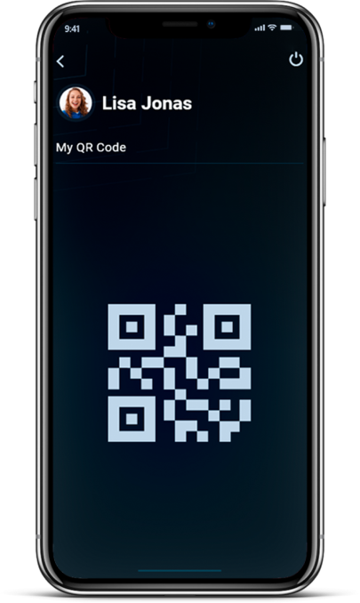 QR code on retailer’s app