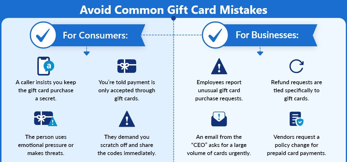 Top Tips for Avoiding Common Gift Card Scams