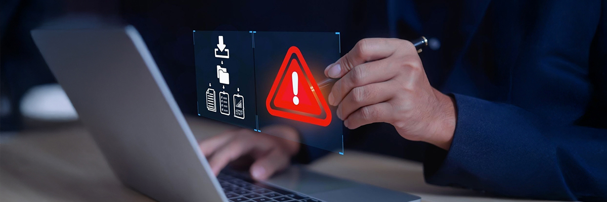 Fraud detection system flagging unusual login activity 