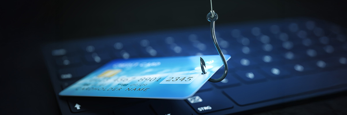 A warning sign alerting about phishing scams and fake brand emails