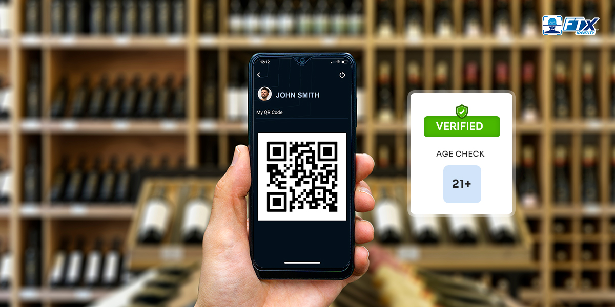 QR-based identity proofing in retail security process