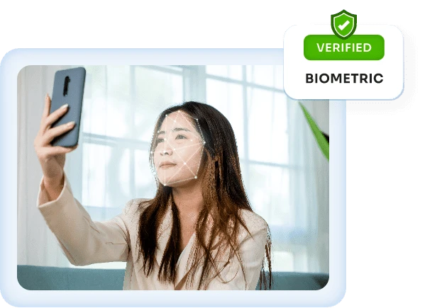 Selfie liveness detection for biometric authentication