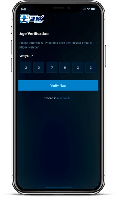 One -time-password on registered email or phone number