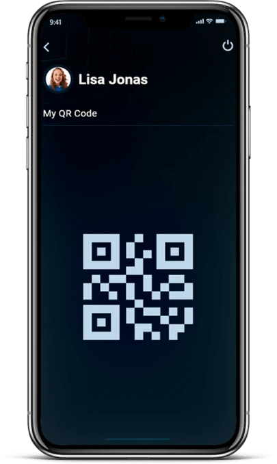 QR code on retailer’s app