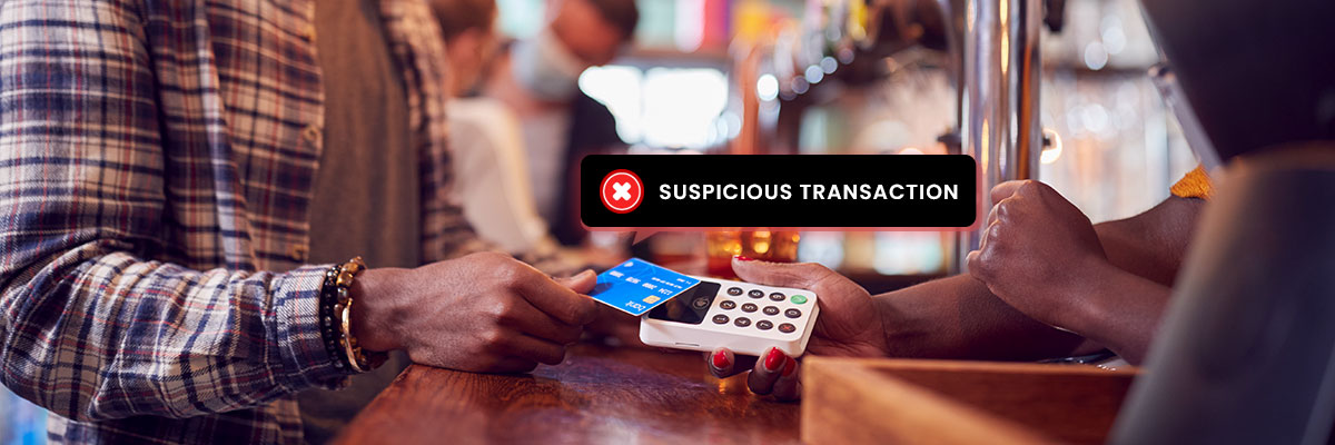 Flagging of potentially fraudulent transactions 