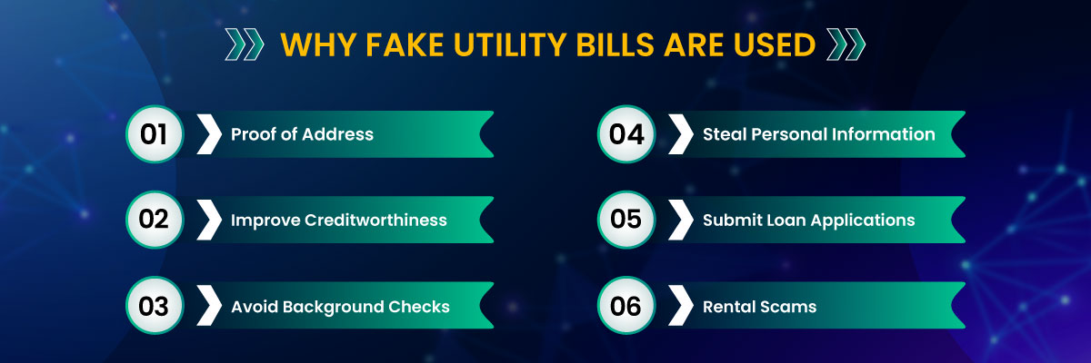 Why Fake Utility Bills Are Used