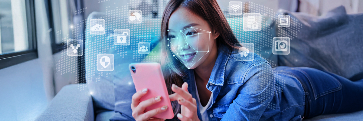 Facial recognition with liveness detection to prevent identity fraud